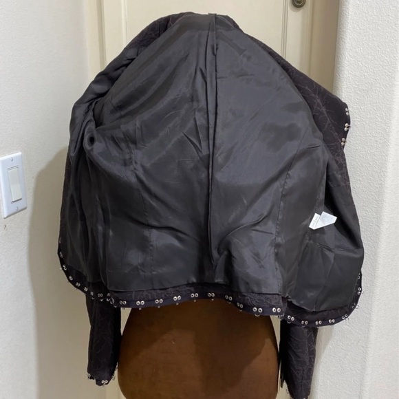 Alberto Makali Designer Brown Jacket Size 6 - Picture 6 of 8